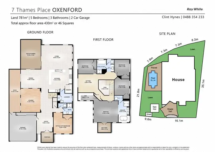 Floorplan of Homely house listing, 7 Thames Place, Oxenford QLD 4210