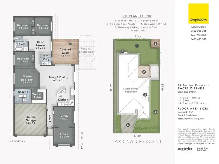 Floorplan of Homely house listing, 14 Tarrina Crescent, Pacific Pines QLD 4211
