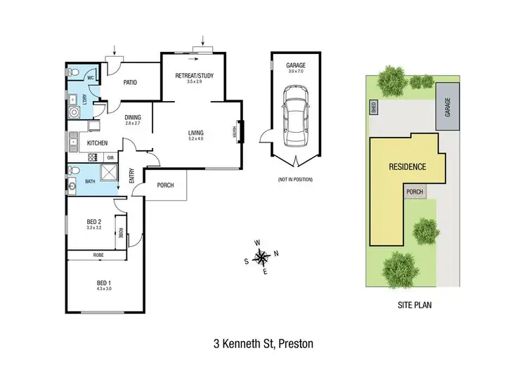 Floorplan of Homely house listing, 3 Kenneth Street, Preston VIC 3072