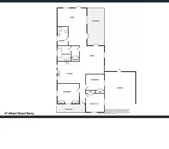 Floorplan of Homely house listing, 47 Albert Street, Berry NSW 2535