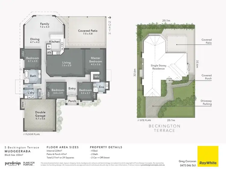 Floorplan of Homely house listing, 5 Beckington Terrace, Mudgeeraba QLD 4213