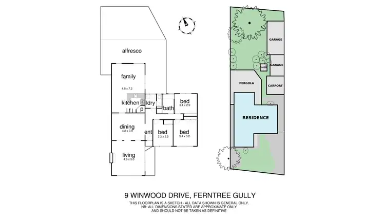 Floorplan of Homely house listing, 9 Winwood Drive, Ferntree Gully VIC 3156