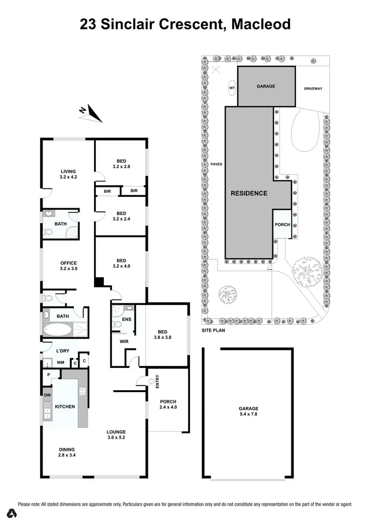 Floorplan of Homely house listing, 23 Sinclair Crescent, Macleod VIC 3085
