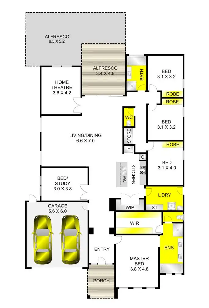Floorplan of Homely house listing, 43 Moorhen Drive, Lara VIC 3212