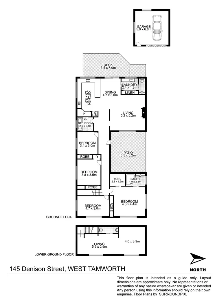 Floorplan of Homely house listing, 145 Denison Street, Tamworth NSW 2340