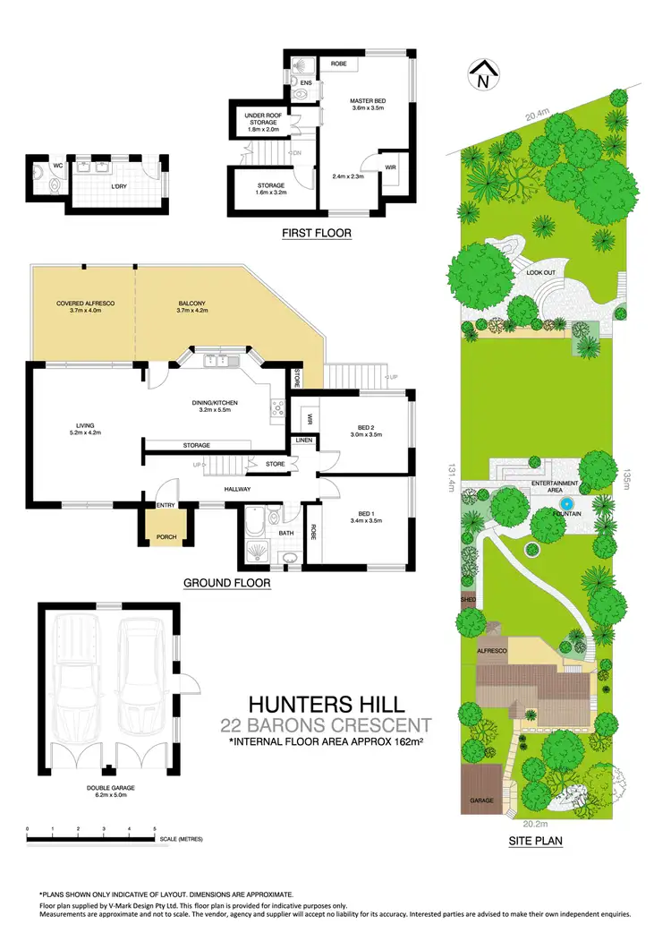 Floorplan of Homely house listing, 22 Barons Crescent, Hunters Hill NSW 2110