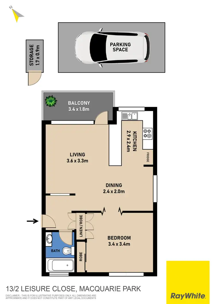 Floorplan of Homely unit listing, 13/2 Leisure Close, Macquarie Park NSW 2113