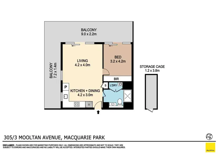 Floorplan of Homely unit listing, 305/3 Mooltan Avenue, Macquarie Park NSW 2113