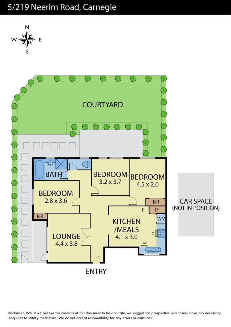 Floorplan of Homely apartment listing, 5/219 Neerim Road, Carnegie VIC 3163