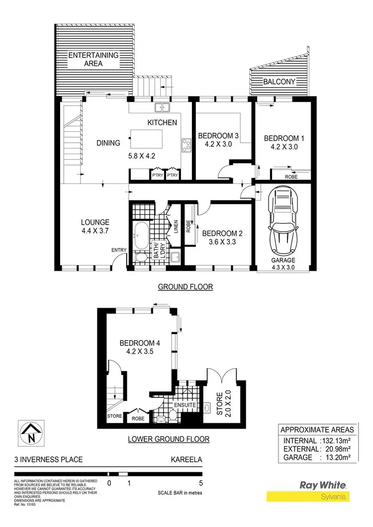 Floorplan of Homely house listing, 3 Inverness Place, Kareela NSW 2232