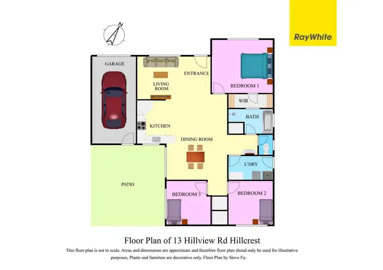 Floorplan of Homely house listing, 13 Hillview Drive, Hillcrest QLD 4118