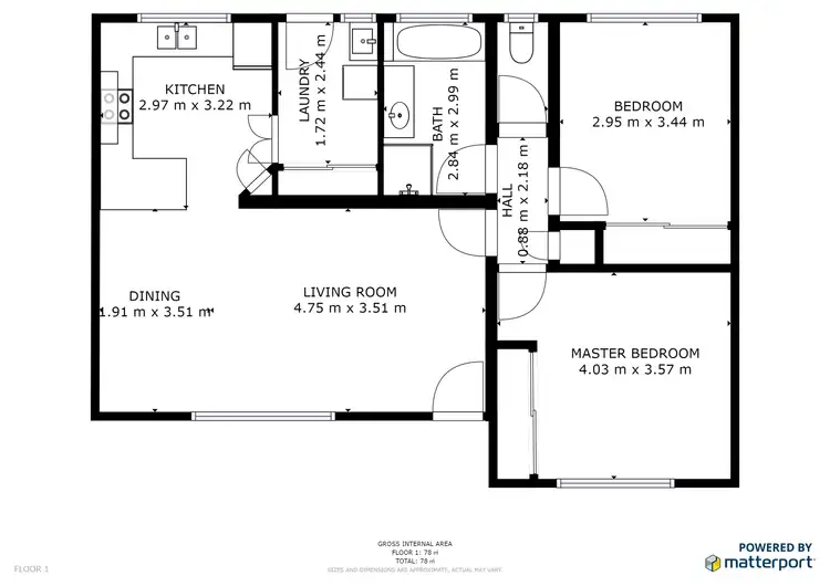 Floorplan of Homely unit listing, 3/11 Wonnon Court, Swan Hill VIC 3585
