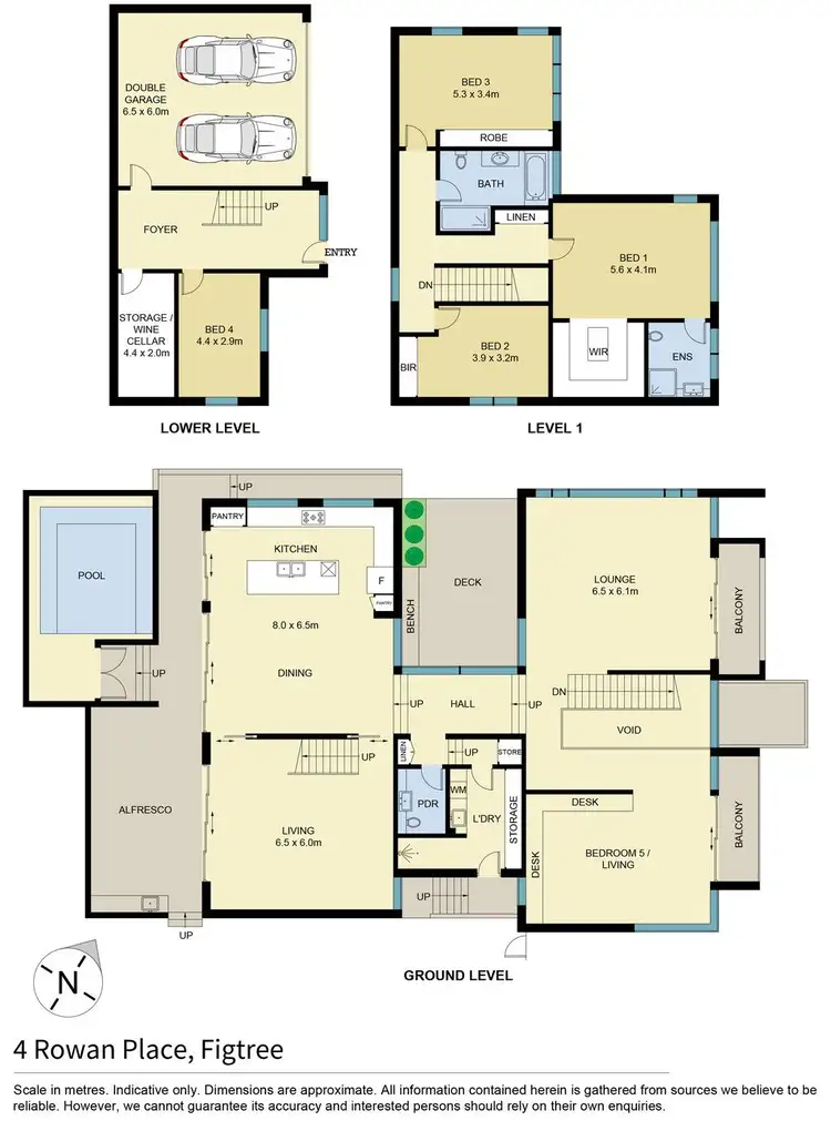 Floorplan of Homely house listing, 4 Rowan Place, Figtree NSW 2525