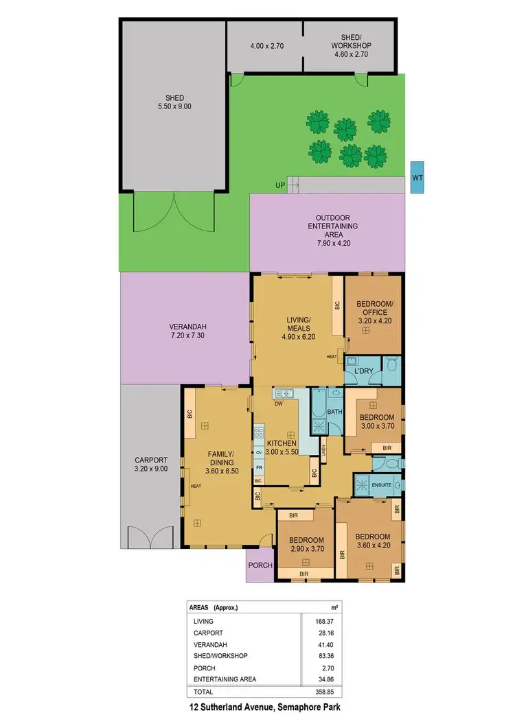 Floorplan of Homely house listing, 12 Sutherland Avenue, Semaphore Park SA 5019