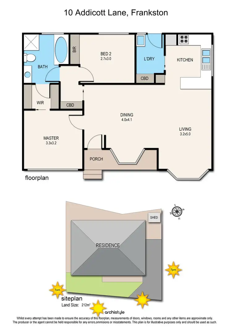 Floorplan of Homely house listing, 10 Addicott Lane, Frankston VIC 3199
