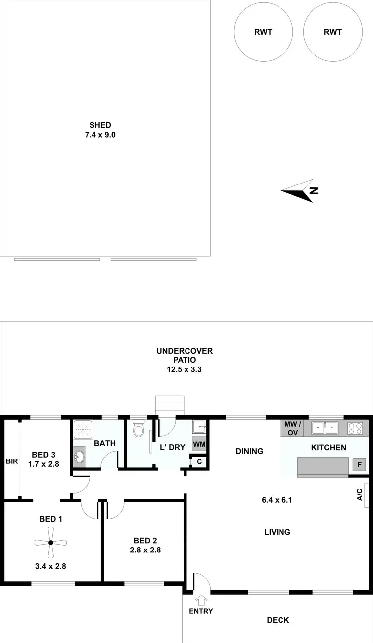Floorplan of Homely house listing, 37 John Street, Ardrossan SA 5571