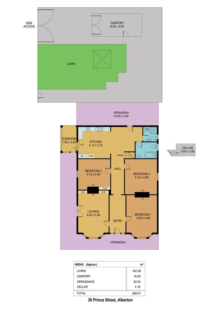 Floorplan of Homely house listing, 39 Prince Street, Alberton SA 5014