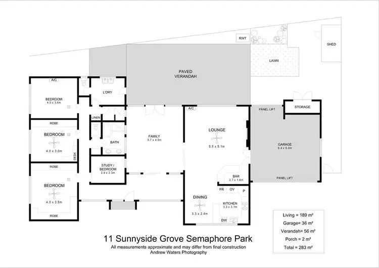 Floorplan of Homely house listing, 11 Sunnyside Grove, Semaphore Park SA 5019