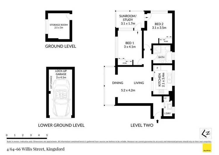 Floorplan of Homely apartment listing, 4/64-66 Willis Street, Kingsford NSW 2032
