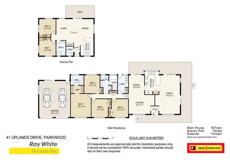 Floorplan of Homely house listing, 41 Uplands Drive, Parkwood QLD 4214