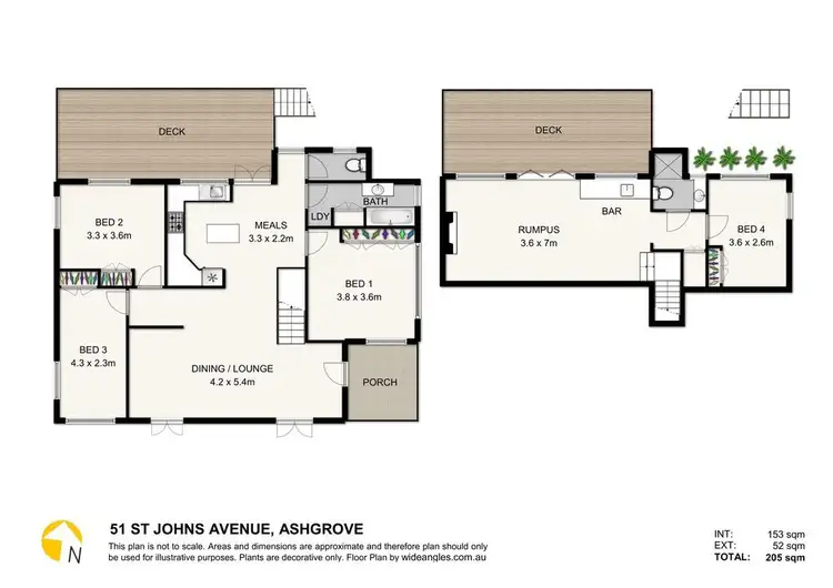Floorplan of Homely house listing, 51 St Johns Avenue, Ashgrove QLD 4060