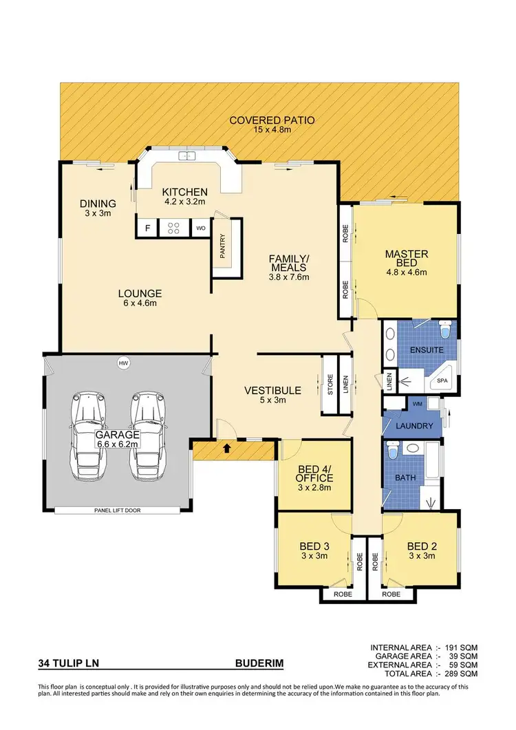Floorplan of Homely house listing, 34 Tulip Lane, Buderim QLD 4556