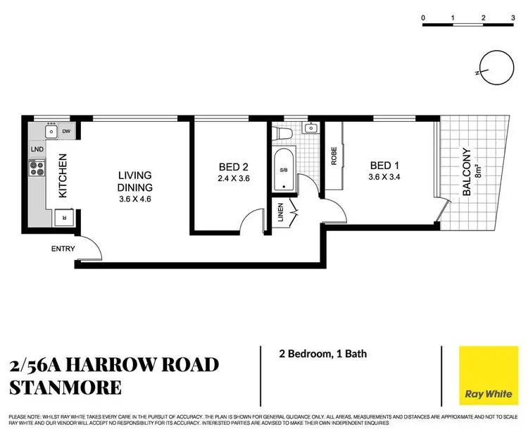 Floorplan of Homely apartment listing, 2/56a Harrow Road, Stanmore NSW 2048