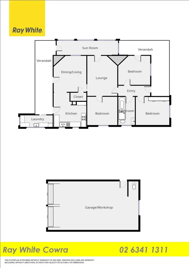 Floorplan of Homely house listing, 45 Vaux Street, Cowra NSW 2794