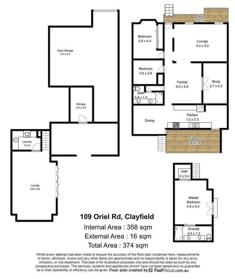 Floorplan of Homely house listing, 109 Oriel Road, Clayfield QLD 4011