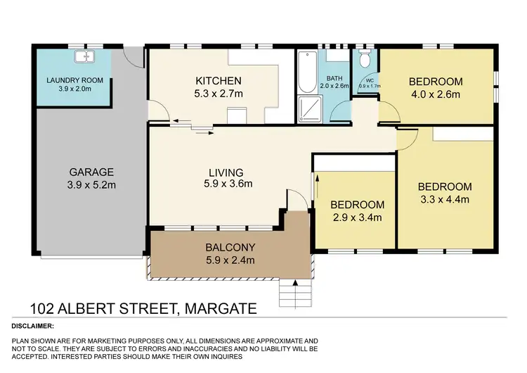 Floorplan of Homely house listing, 102 Albert Street, Margate QLD 4019