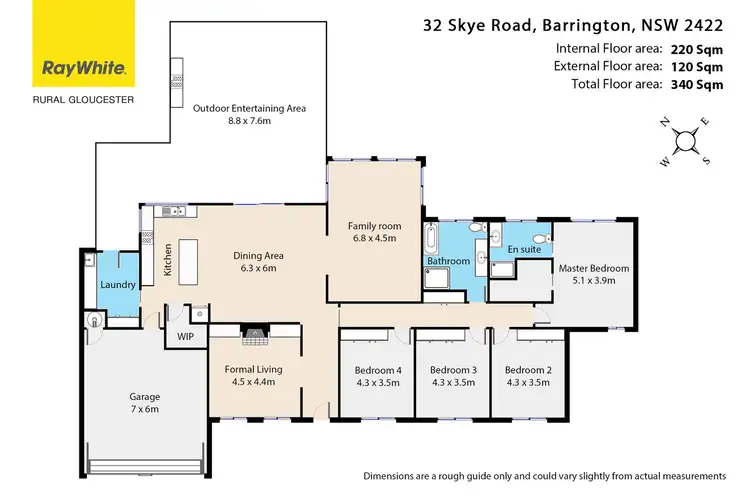 Floorplan of Homely rural property listing, 32 Skye Road, Gloucester NSW 2422