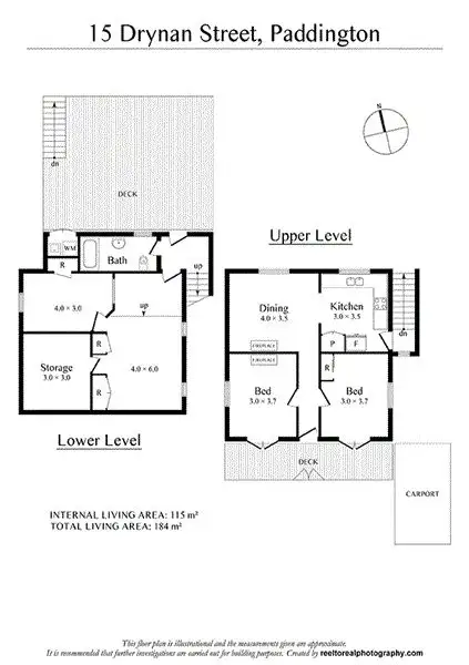 Floorplan of Homely house listing, 15 Drynan Street, Paddington QLD 4064