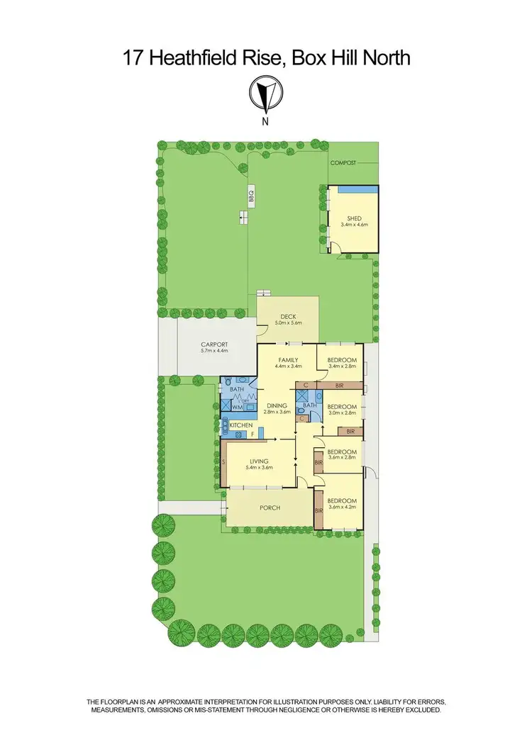 Floorplan of Homely house listing, 17 Heathfield Rise, Box Hill North VIC 3129