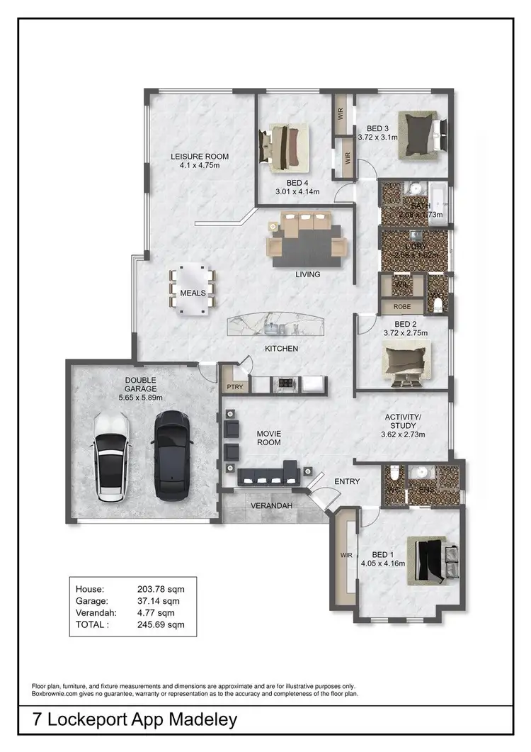 Floorplan of Homely house listing, 7 Lockeport Approach, Madeley WA 6065
