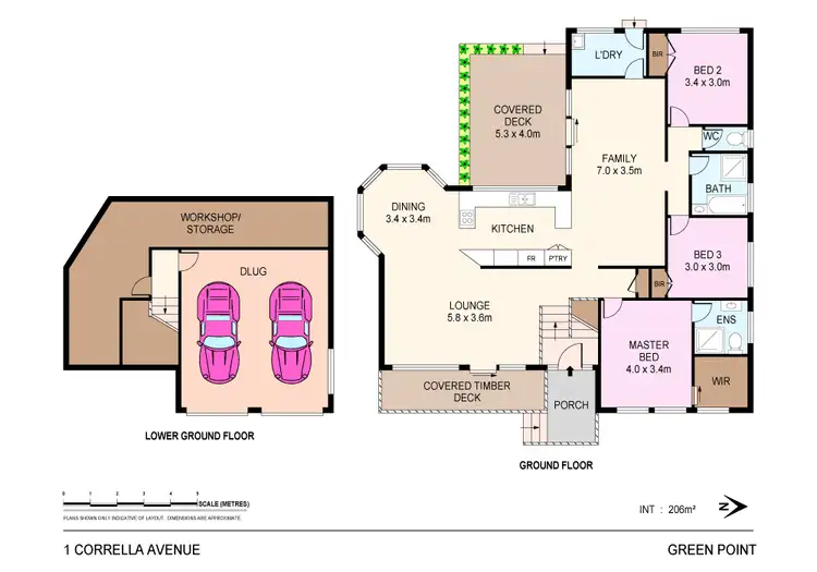 Floorplan of Homely house listing, 1 Corrella Avenue, Green Point NSW 2251