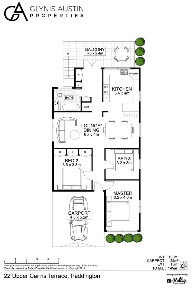 Floorplan of Homely house listing, 22 Upper Cairns Terrace, Paddington QLD 4064