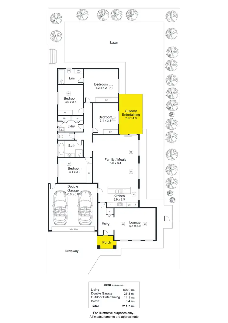 Floorplan of Homely house listing, 4 Ebenezer Court, Andrews Farm SA 5114