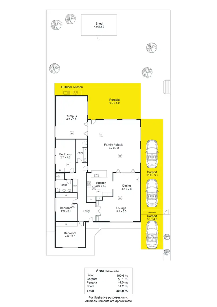Floorplan of Homely house listing, 114 Kingston Avenue, Melrose Park SA 5039