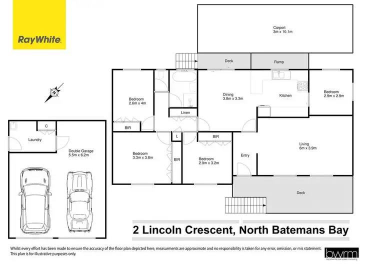 Floorplan of Homely house listing, 2 Lincoln Crescent, North Batemans Bay NSW 2536
