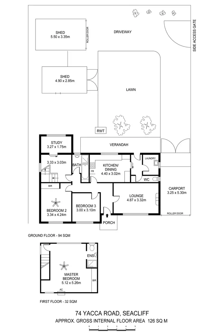 Floorplan of Homely house listing, 74 Yacca Road, Seacliff SA 5049