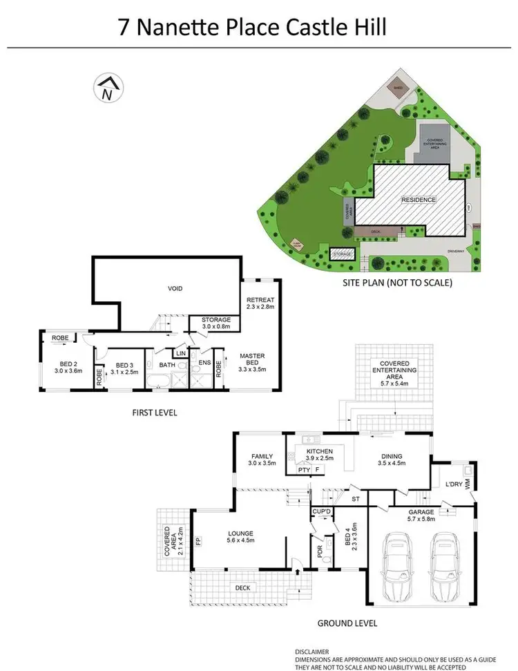 Floorplan of Homely house listing, 7 Nanette Place, Castle Hill NSW 2154