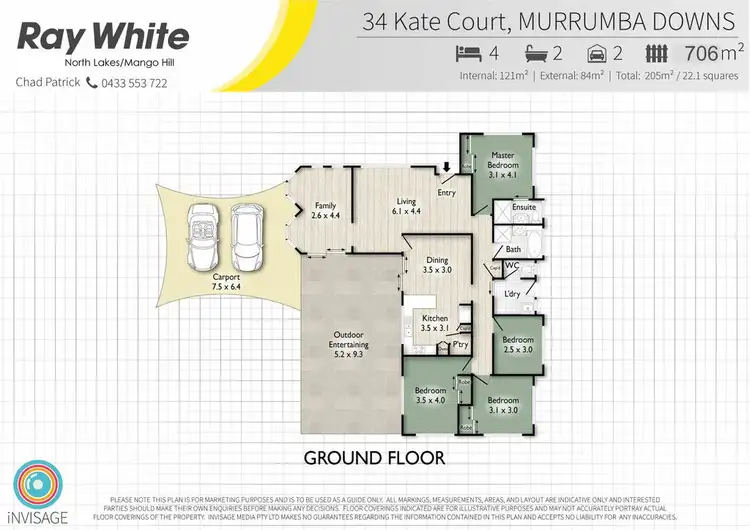 Floorplan of Homely house listing, 34 Kate Court, Murrumba Downs QLD 4503