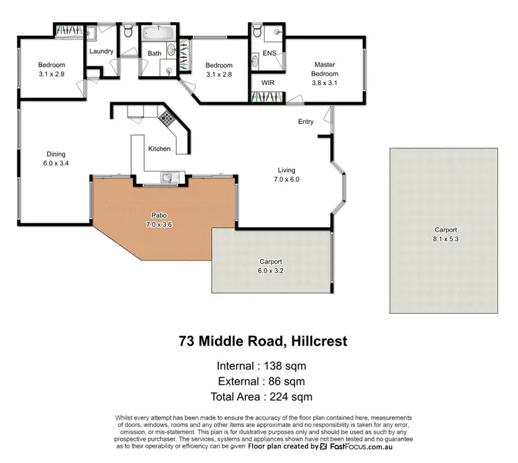 Floorplan of Homely house listing, 73 Middle Road, Hillcrest QLD 4118