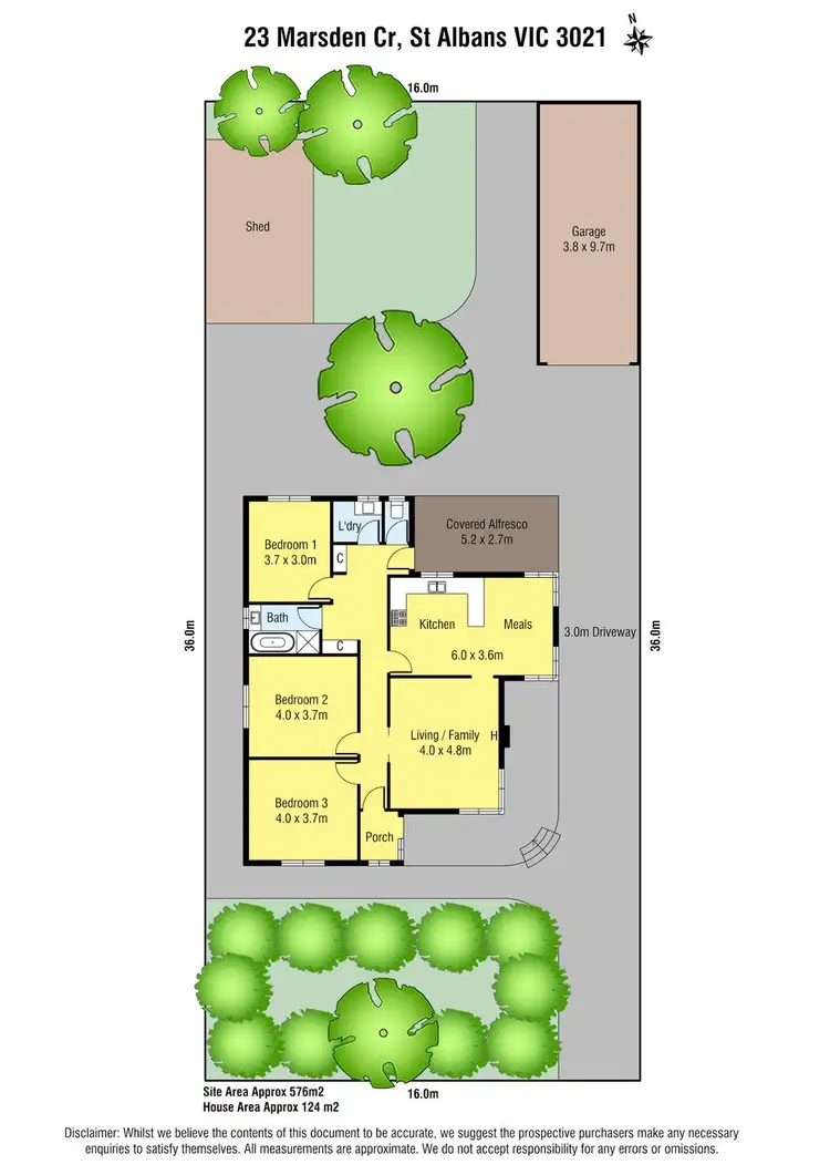 Floorplan of Homely house listing, 23 Marsden Crescent, St Albans VIC 3021