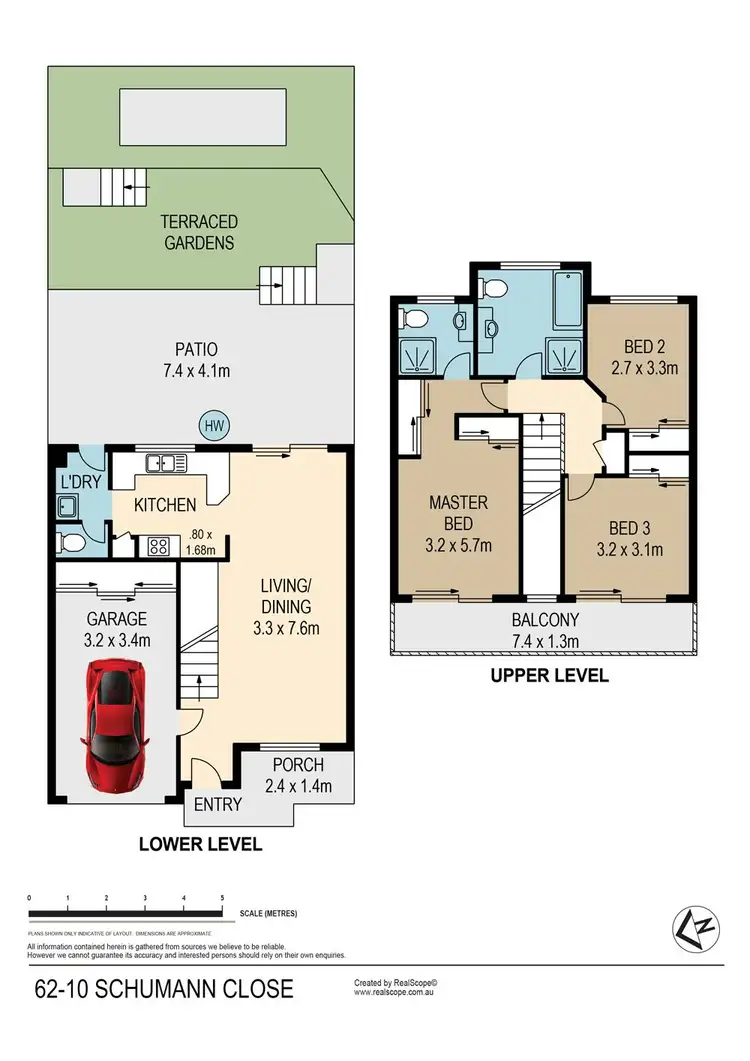Floorplan of Homely townhouse listing, 62/10 Schumann Close, Tingalpa QLD 4173