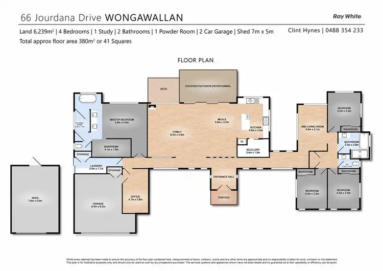 Floorplan of Homely house listing, 66 Jourdana Drive, Wongawallan QLD 4210