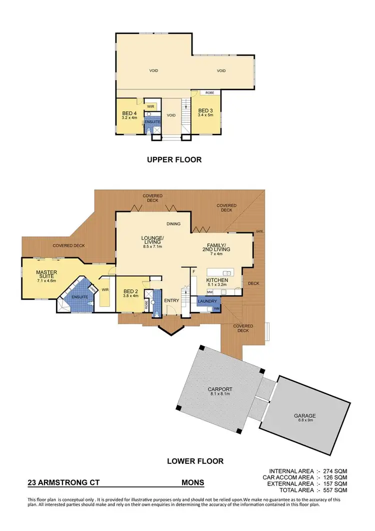 Floorplan of Homely house listing, 23 Armstrong Court, Mons QLD 4556