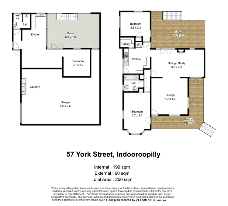 Floorplan of Homely house listing, 57 York Street, Indooroopilly QLD 4068