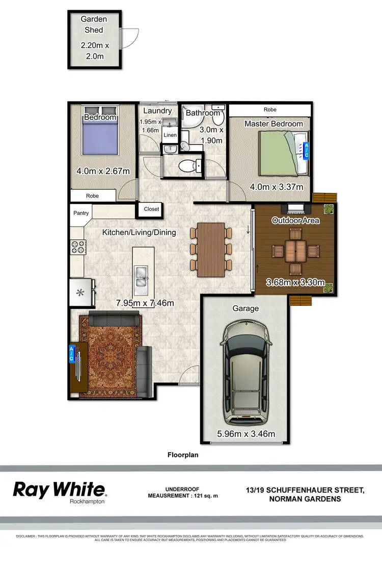 Floorplan of Homely unit listing, 13/19 Schuffenhauer Street, Norman Gardens QLD 4701