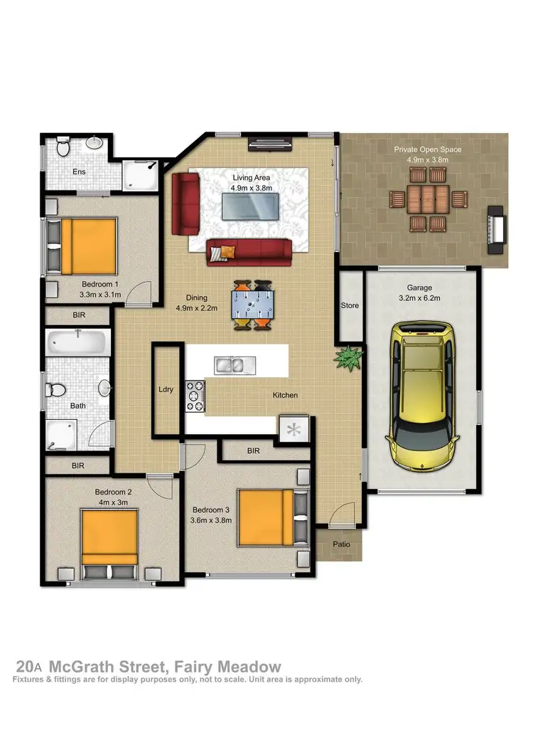 Floorplan of Homely villa listing, 20A McGrath Street, Fairy Meadow NSW 2519